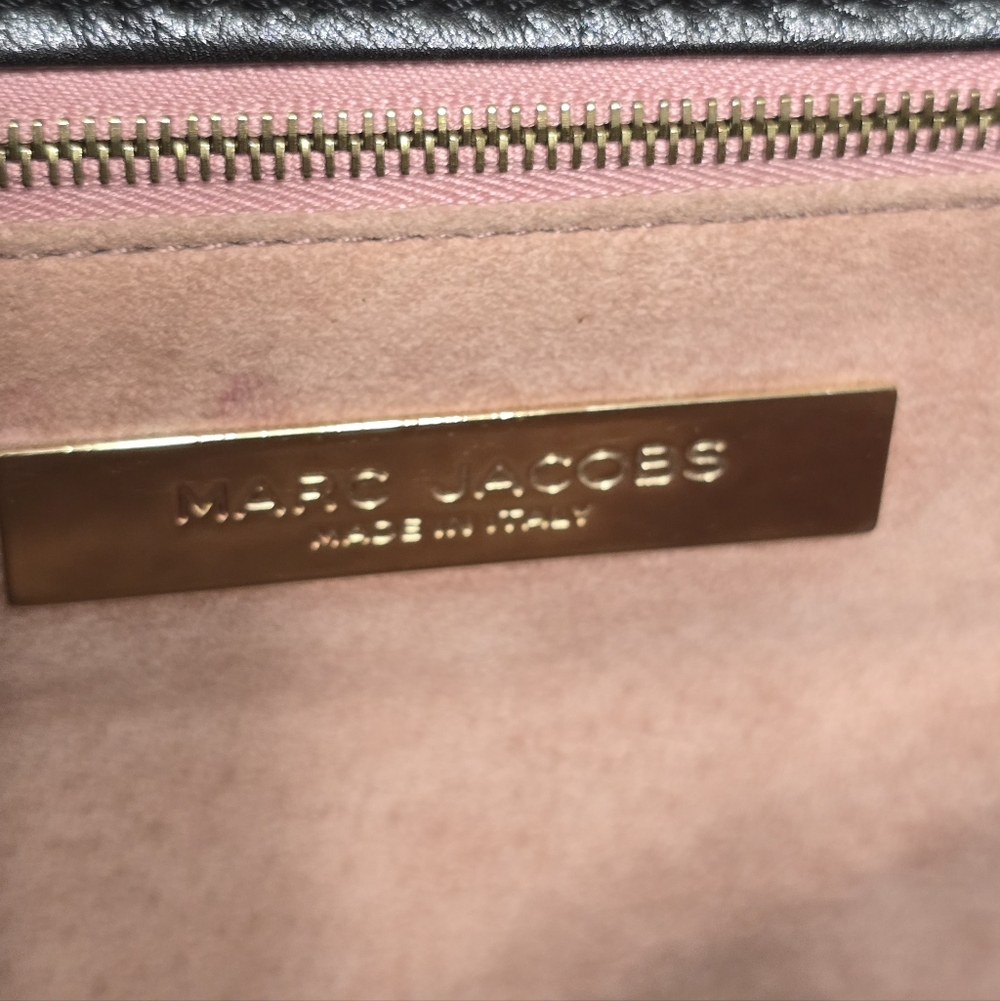Marc Jacobs Black Suede Top-Handle Shoulder Bag - Picture 13 of 17